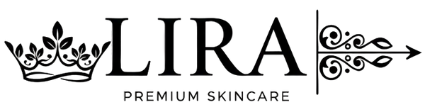 LIRA Premium Skincare logo on a white background